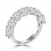 2.10 ct Ladies Round Cut Diamond Wedding Band Ring in 14 kt White Gold 2.10 ct Ladies Round Cut Diamond Wedding Band Ring in 14 kt White Gold